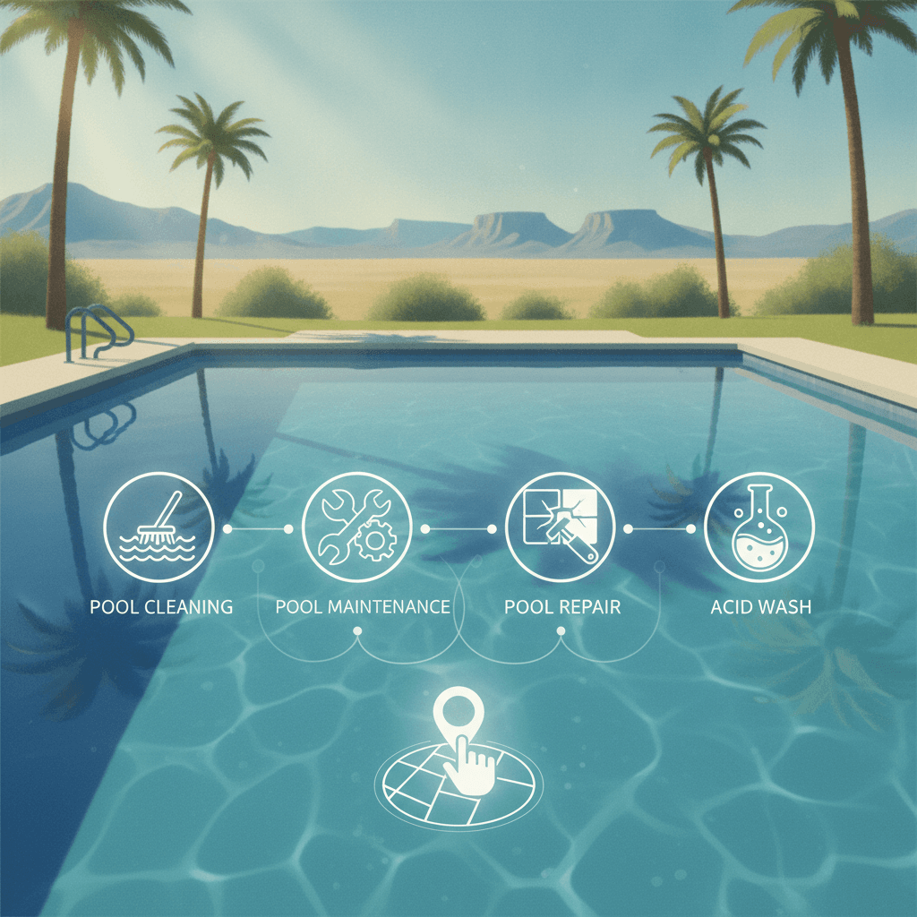 Illustration for How to Choose a Reliable Pool Service Near Me in Mesa — Pool cleaning service