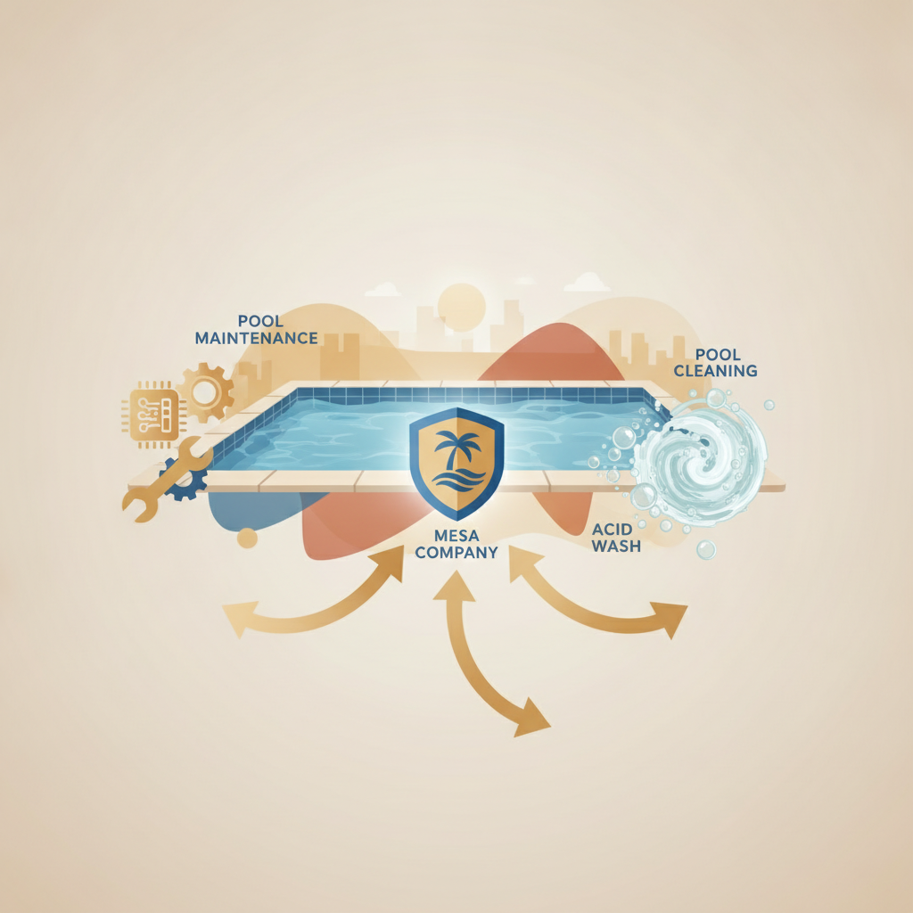 Illustration for How should you choose a pool repair Mesa company? — Pool cleaning service