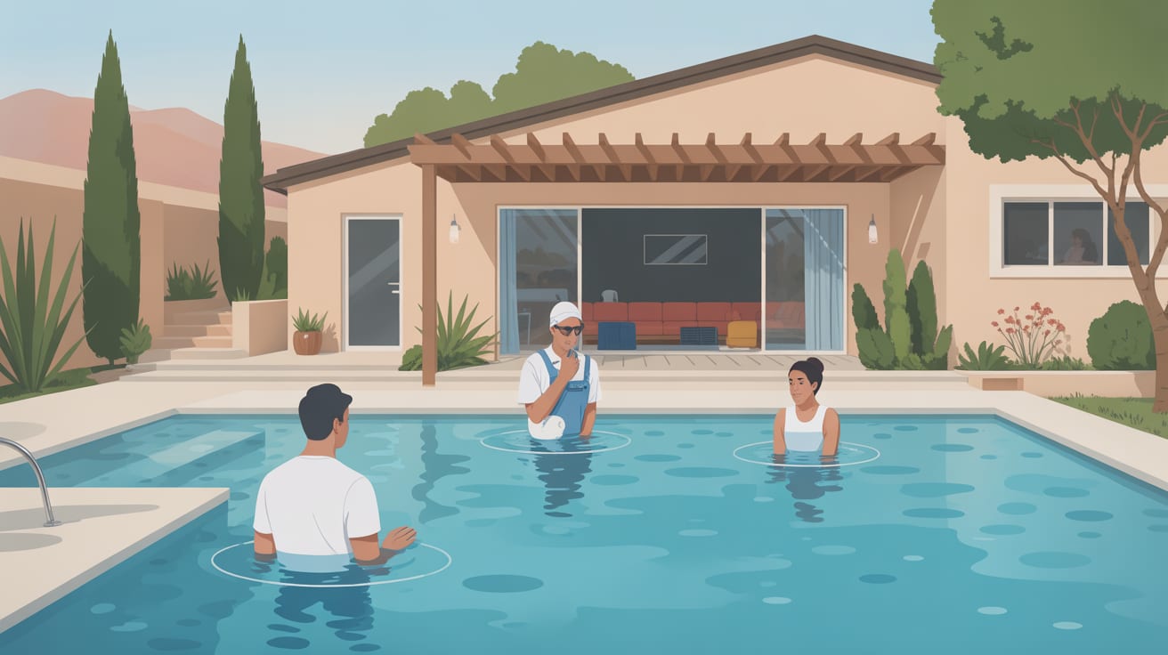 Illustration for What does reliable weekly pool care near me look like in the East Valley? — Pool cleaning service